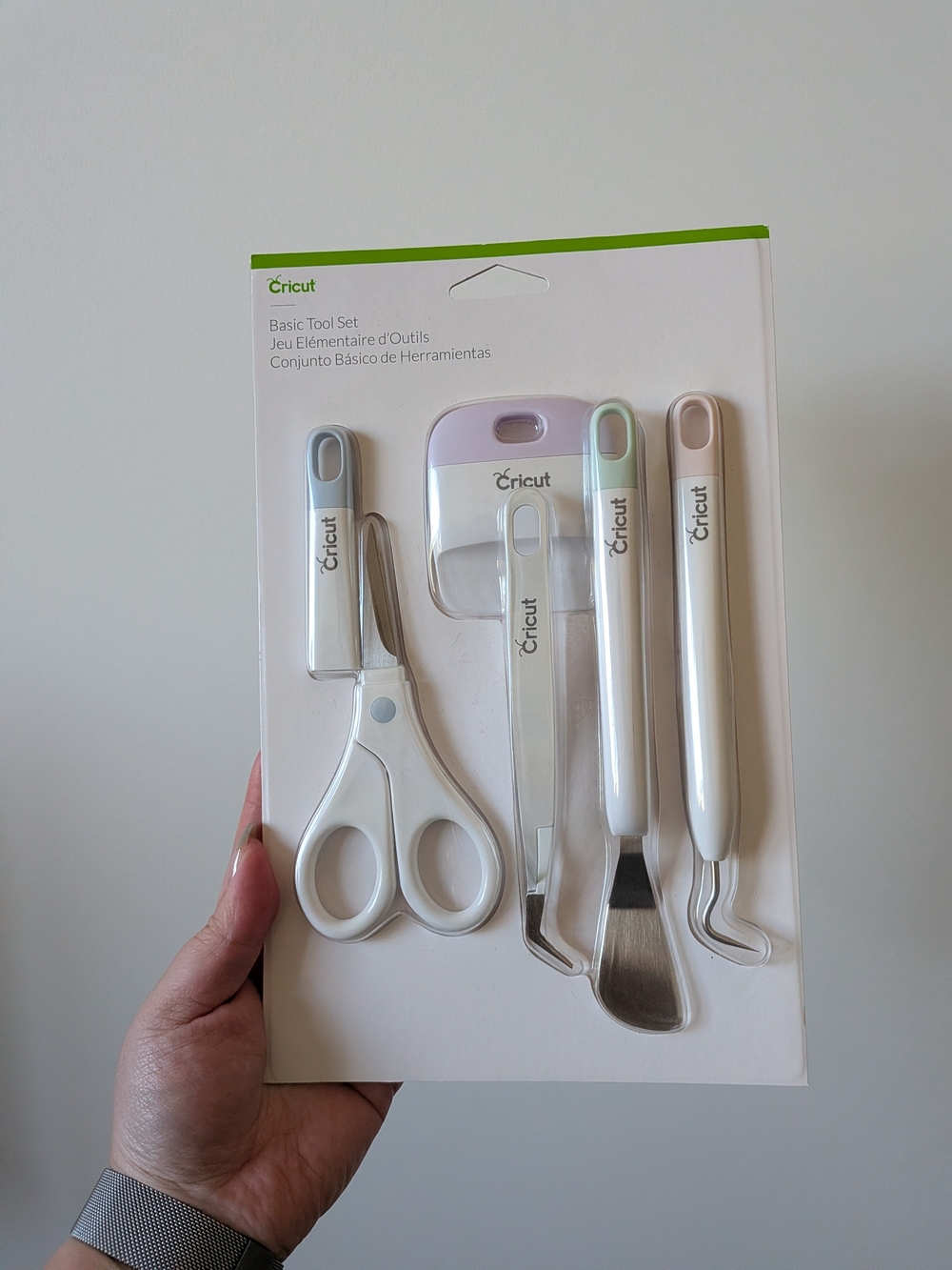 Cricut Craft Tool Set in White with Pastel Mint, Lavender, and Blush Accents